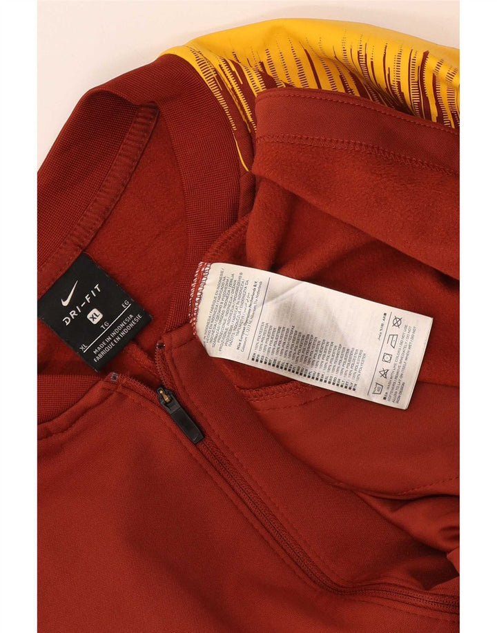 Nike Herren Roma Trainingsanzug Top Jacke XL Maroon Colourblock Polyester