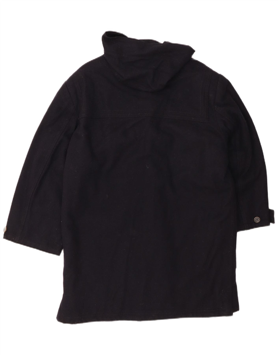 FACIBA Womens Hooded Duffle Coat IT 48 XL Navy Blue Wool