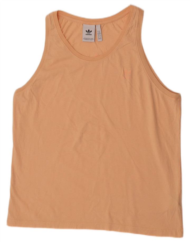 Adidas Herren Weste Top XL Orange Baumwolle
