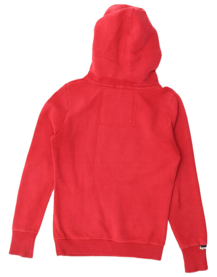 Superdry Herren-Kapuzenpullover mit Grafik, Größe S, Rot, Baumwolle