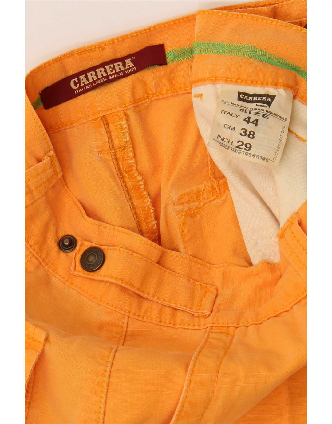 Carrera Herren Cargoshorts W29 Small Orange Baumwolle