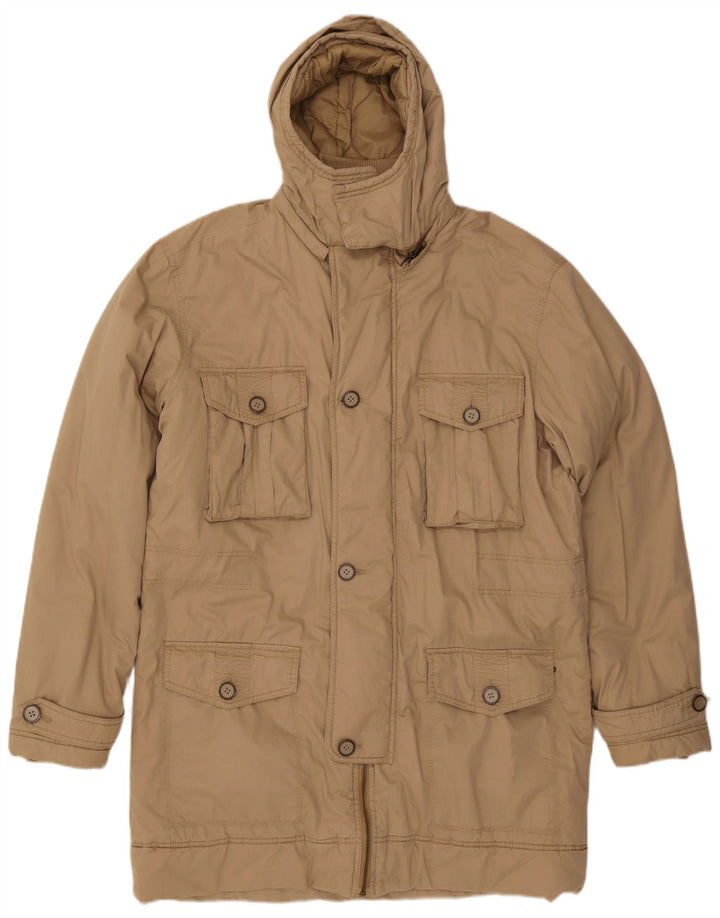 Wrangler Herren-Parka mit Kapuze, UK 44, 2XL, Beige, Polyamid