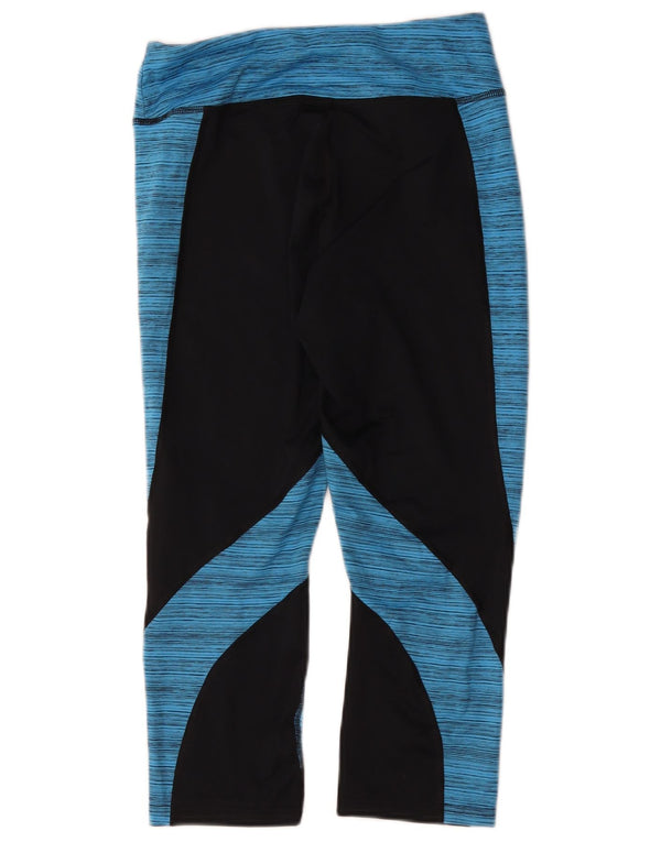 Champion Damen Capri-Leggings UK 14 Mittelschwarzes Colourblock-Polyester