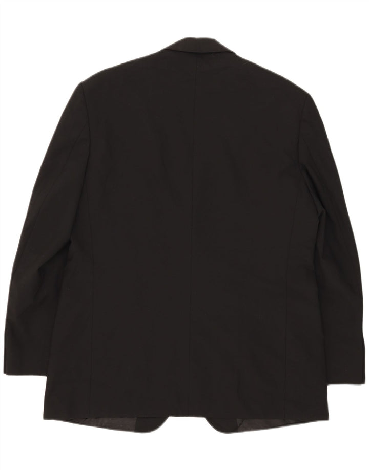 Marks & Spencer Herren-Blazer mit 2 Knöpfen, Gr. 42, Größe L, Schwarz, Polyester