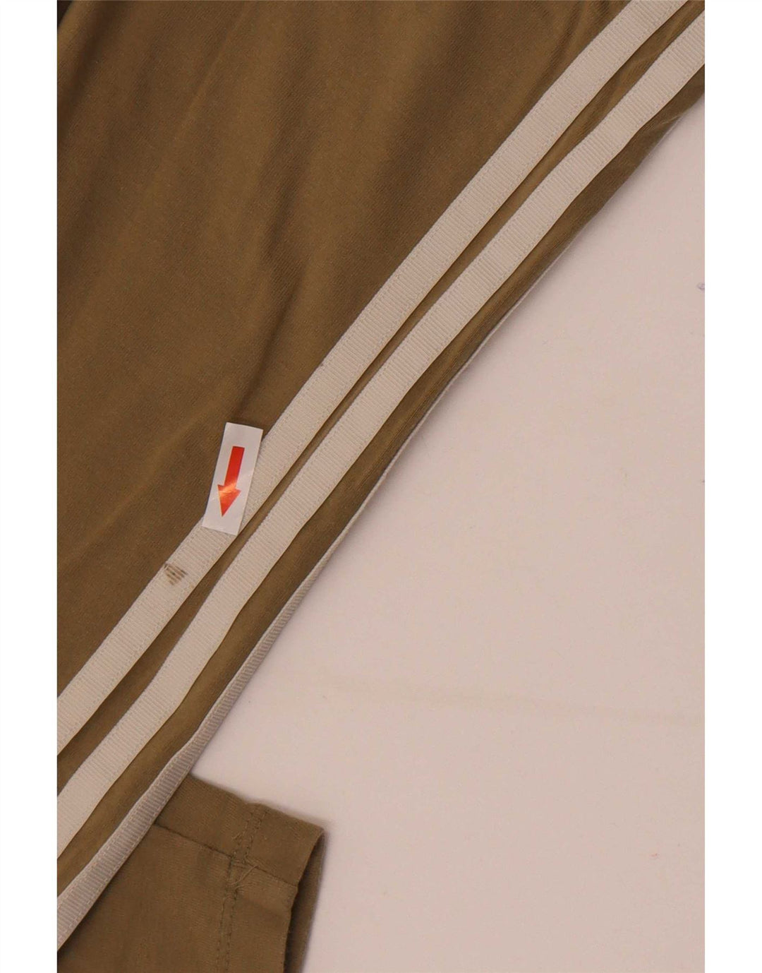 Adidas Damen Leggings UK 14 Medium Khaki Baumwolle