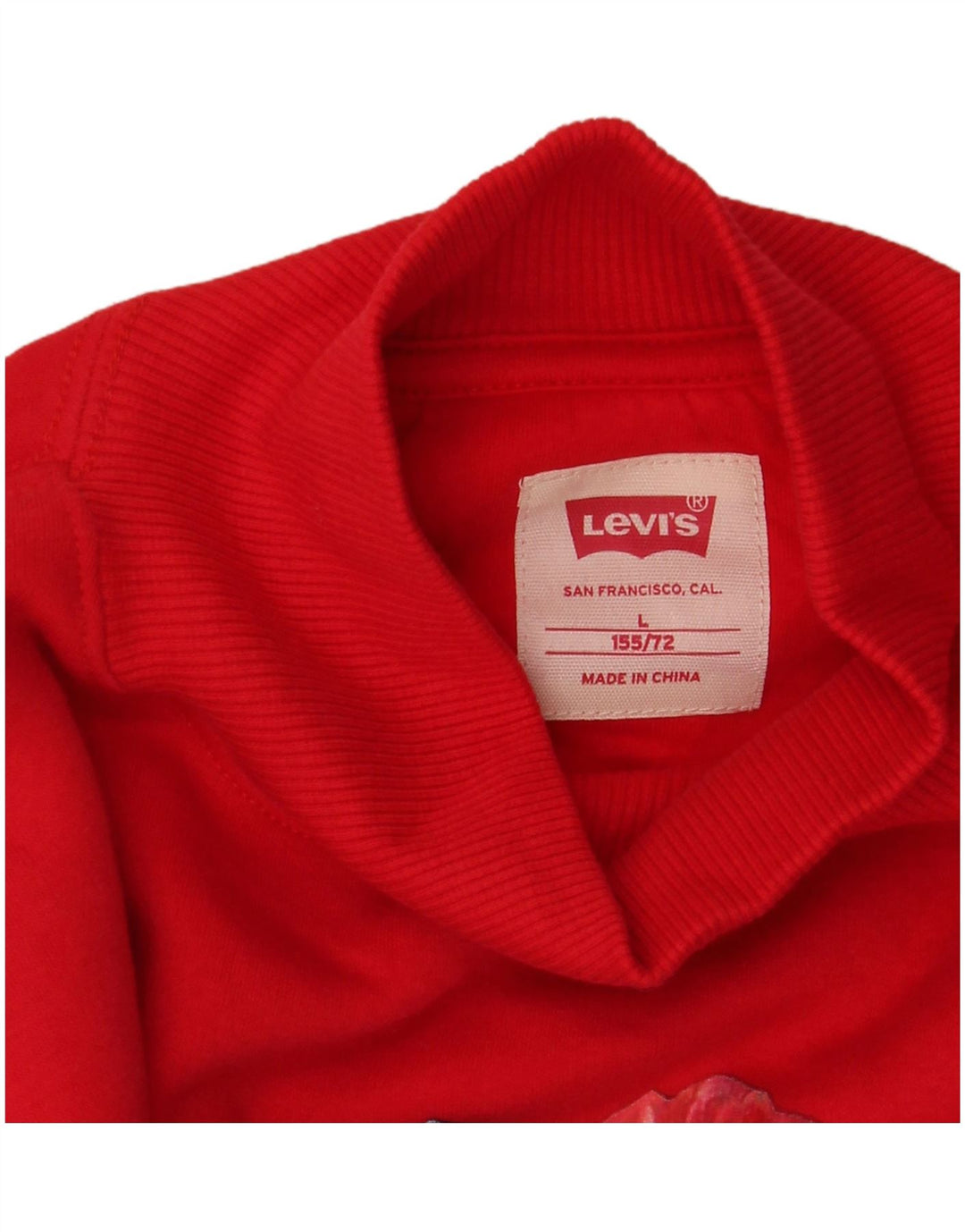 Levi's Mädchen-Sweatshirt mit Grafik, 13–14 Jahre, Größe L, Rot