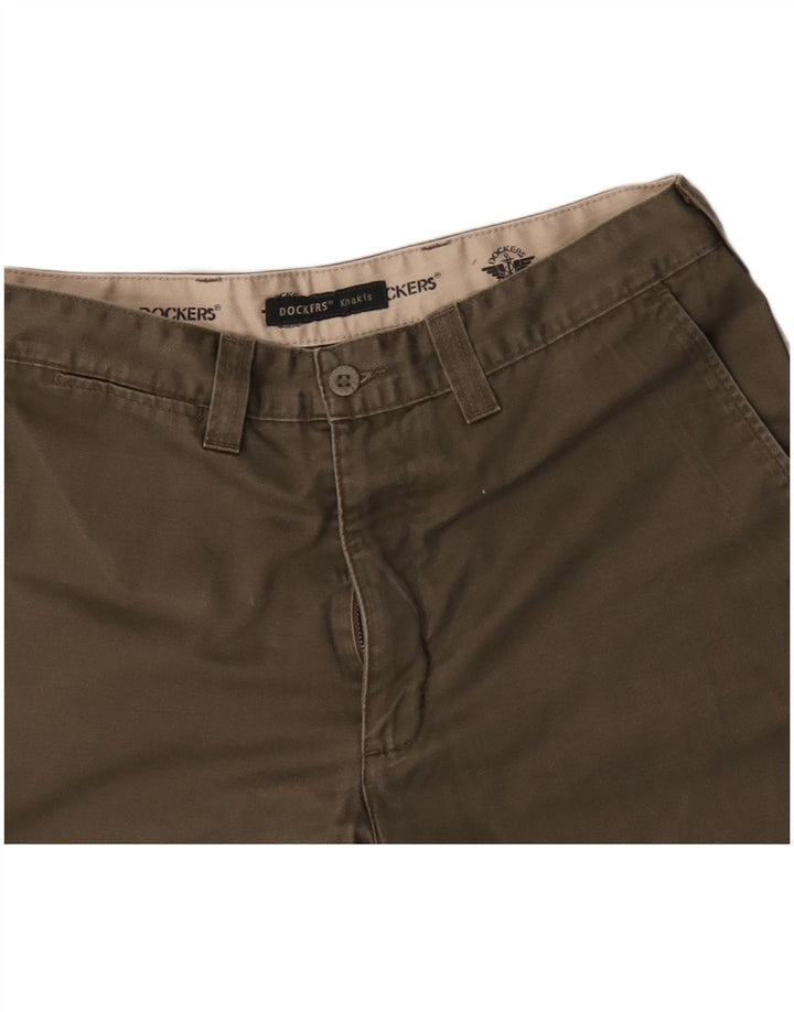 DOCKERS Herren Khakis Chinoshorts W31 Medium Khaki Baumwolle