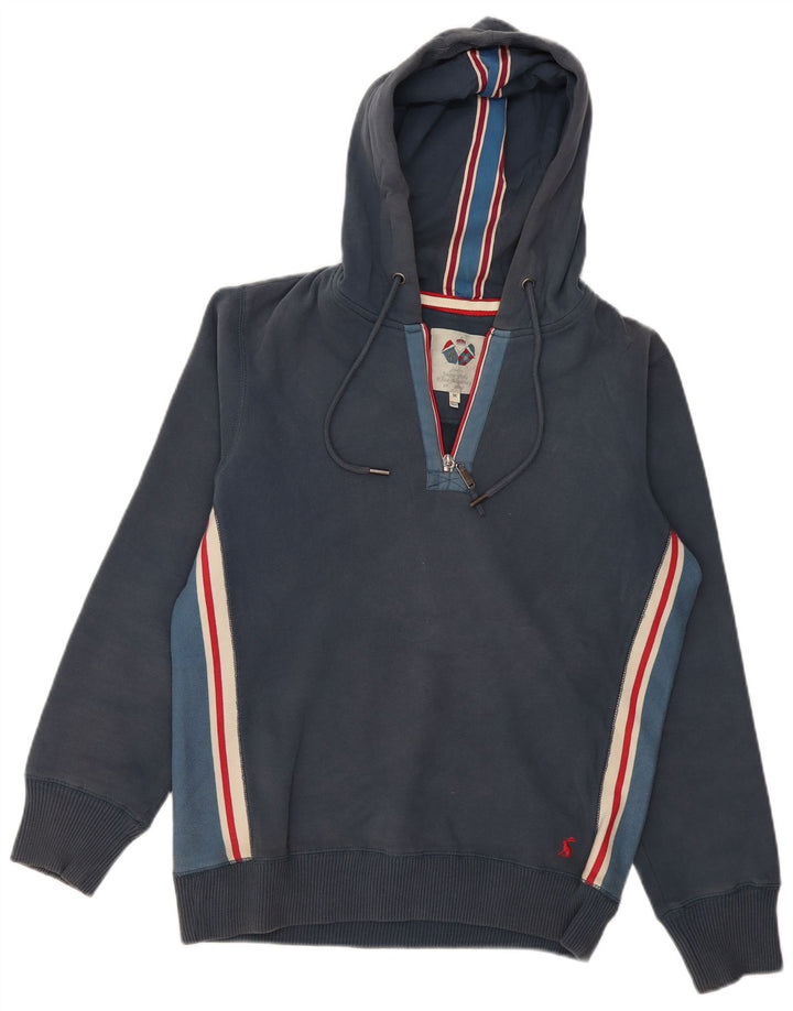 JOULES Herren-Kapuzenpullover mit grafischem Reißverschluss und mittlerem Marineblau-Farbblock