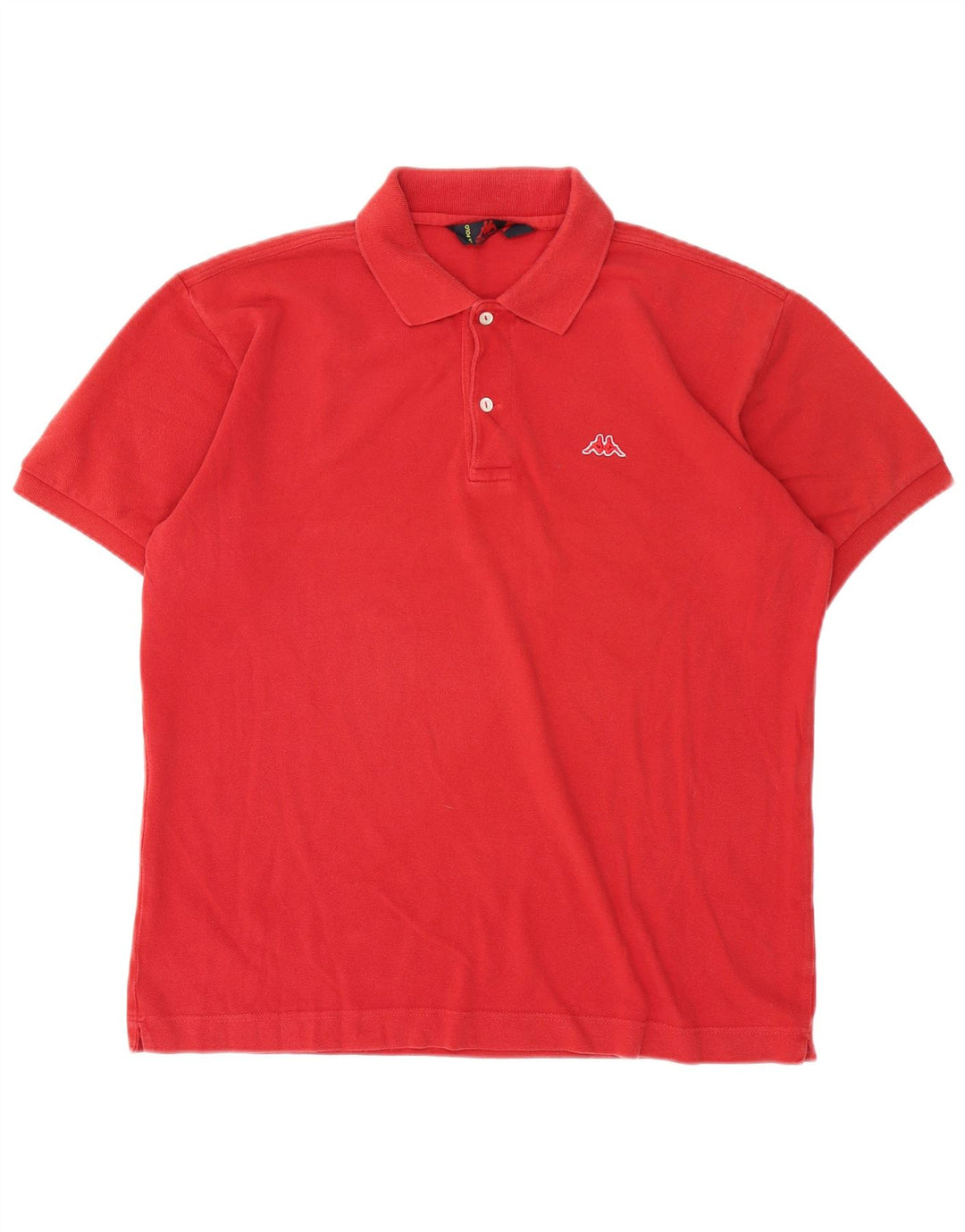 Kappa Herren-Poloshirt, große rote Baumwolle
