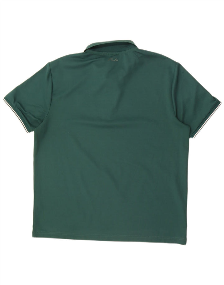 Fila Herren Poloshirt XL Grün Polyester