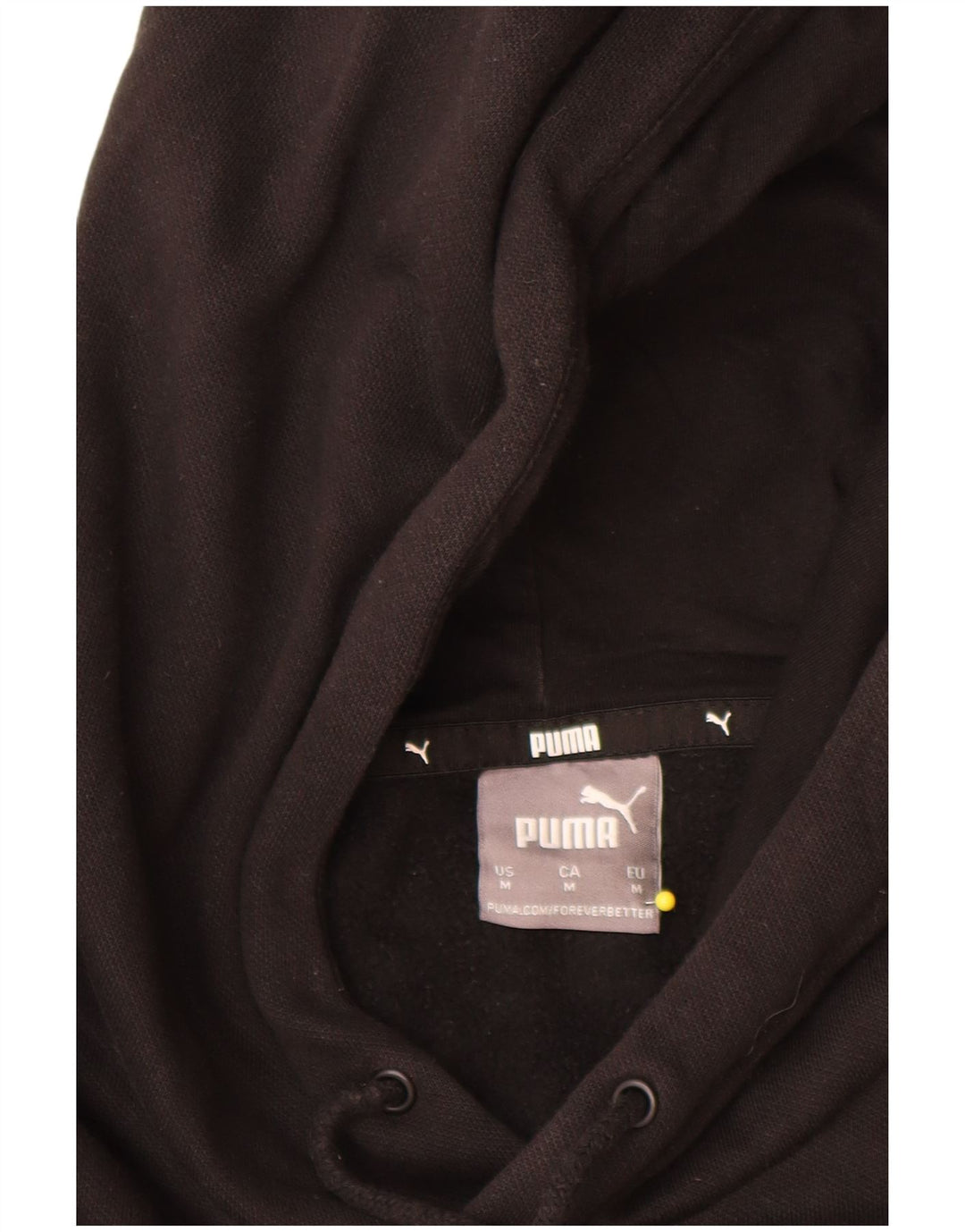 Puma Herren Grafik-Hoodie-Pullover aus mittelschwarzer Baumwolle