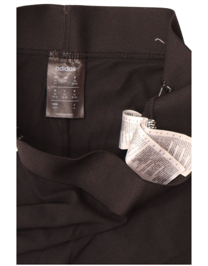 Adidas Damen Leggings UK 4/6 XS Schwarz Polyester