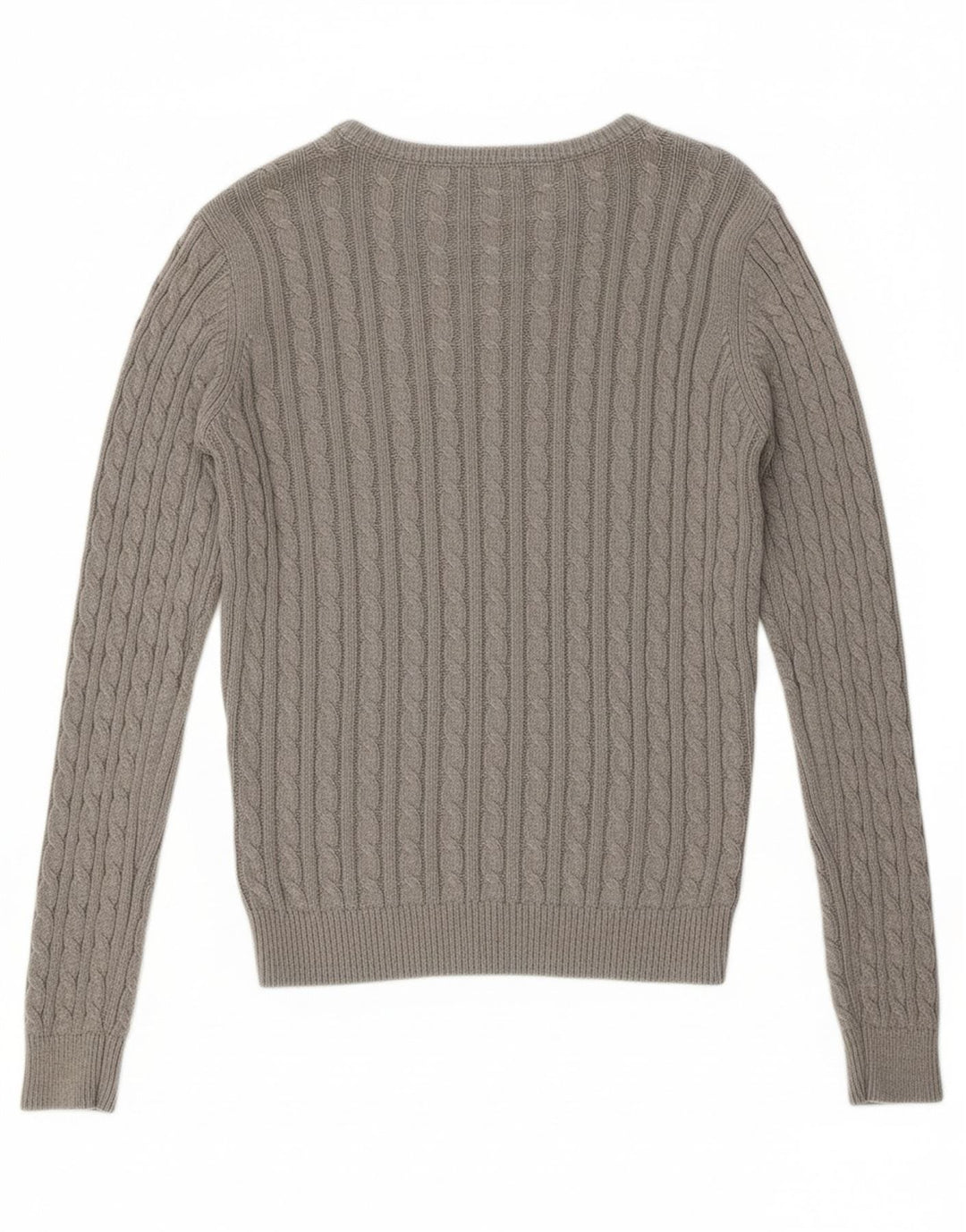 KANGOL Womens Crew Neck Jumper Sweater UK 14 Large  Grey Cotton