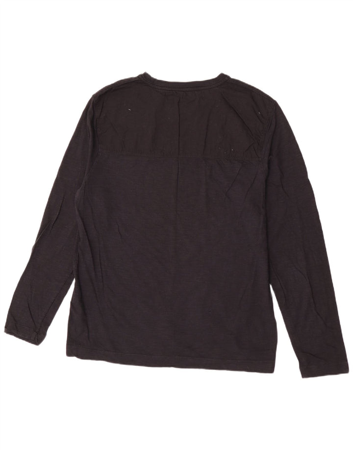 Calvin Klein Herren-Top, langärmelig, groß, schwarze Baumwolle