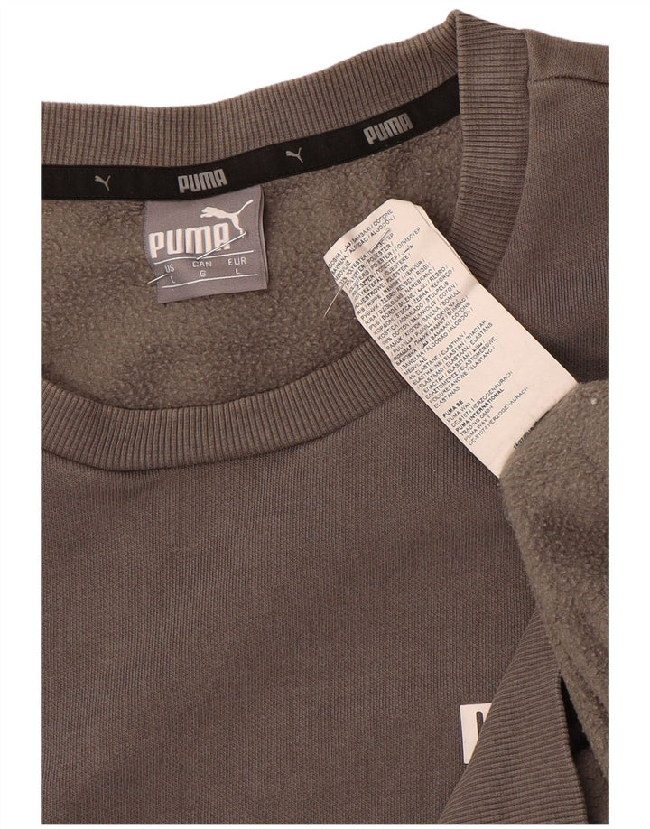 Puma Herren Sweatshirt Pullover Große graue Baumwolle
