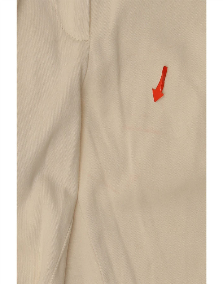 Massimo Dutti Damen-Hose, kurz geschnitten, EU 42, Größe L, W30, L25, Weiß