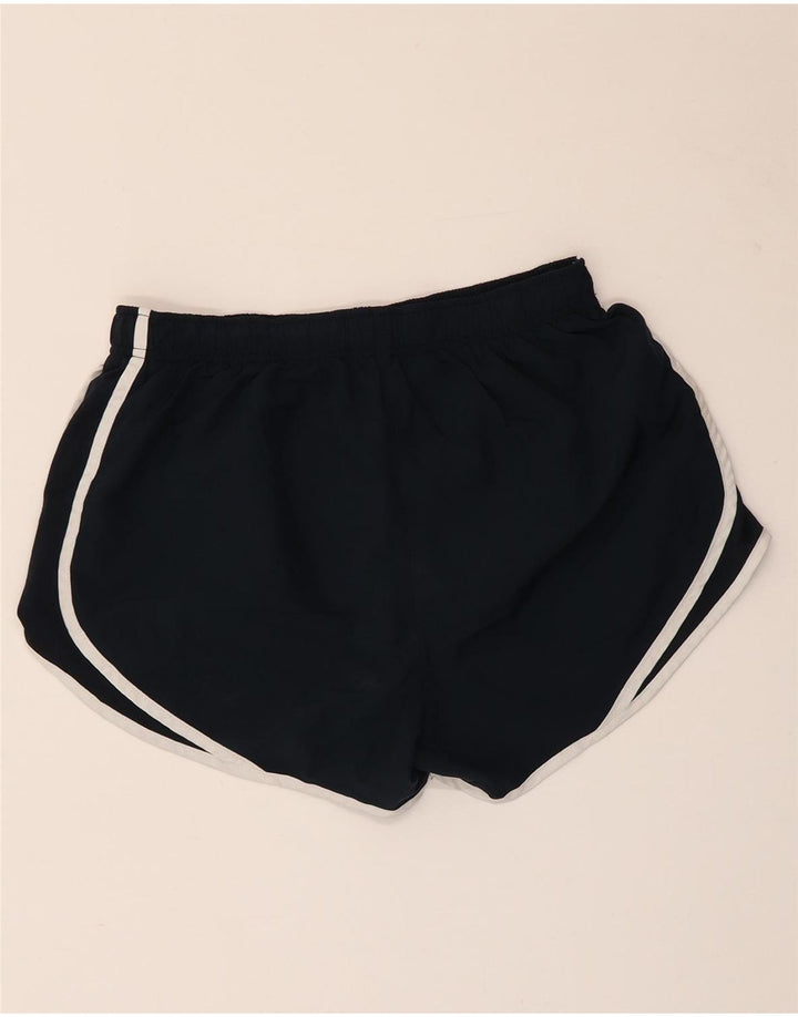 NIKE Damen Dri Fit Sport Shorts UK 14 Medium Marineblau Polyester