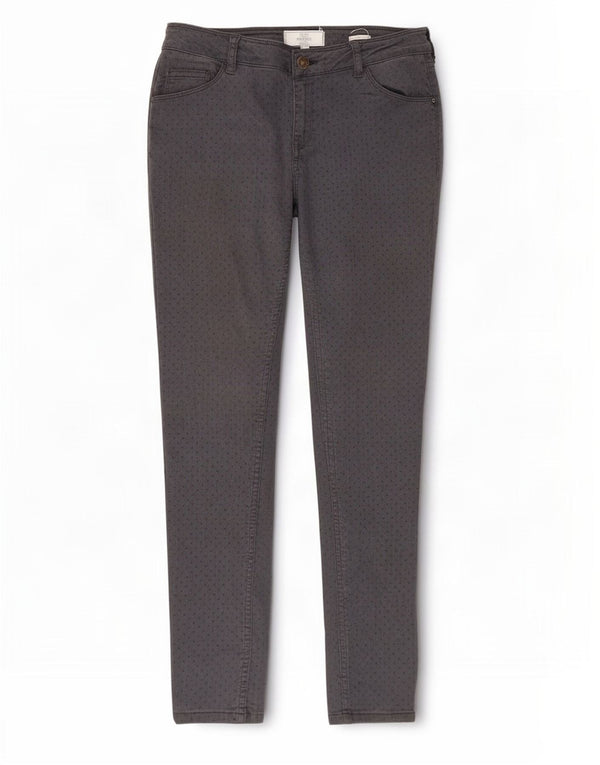 Fat Face Damen Jegging-Jeans UK 12 Medium W32 L28 Grau gefleckte Baumwolle