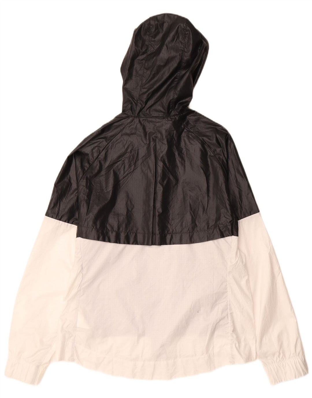 Nike Damen-Regenjacke mit Kapuze, UK 16, Größe L, Schwarz, Colourblock-Polyester