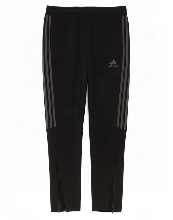 Adidas Mens Tracksuit Trousers Medium Black Polyester