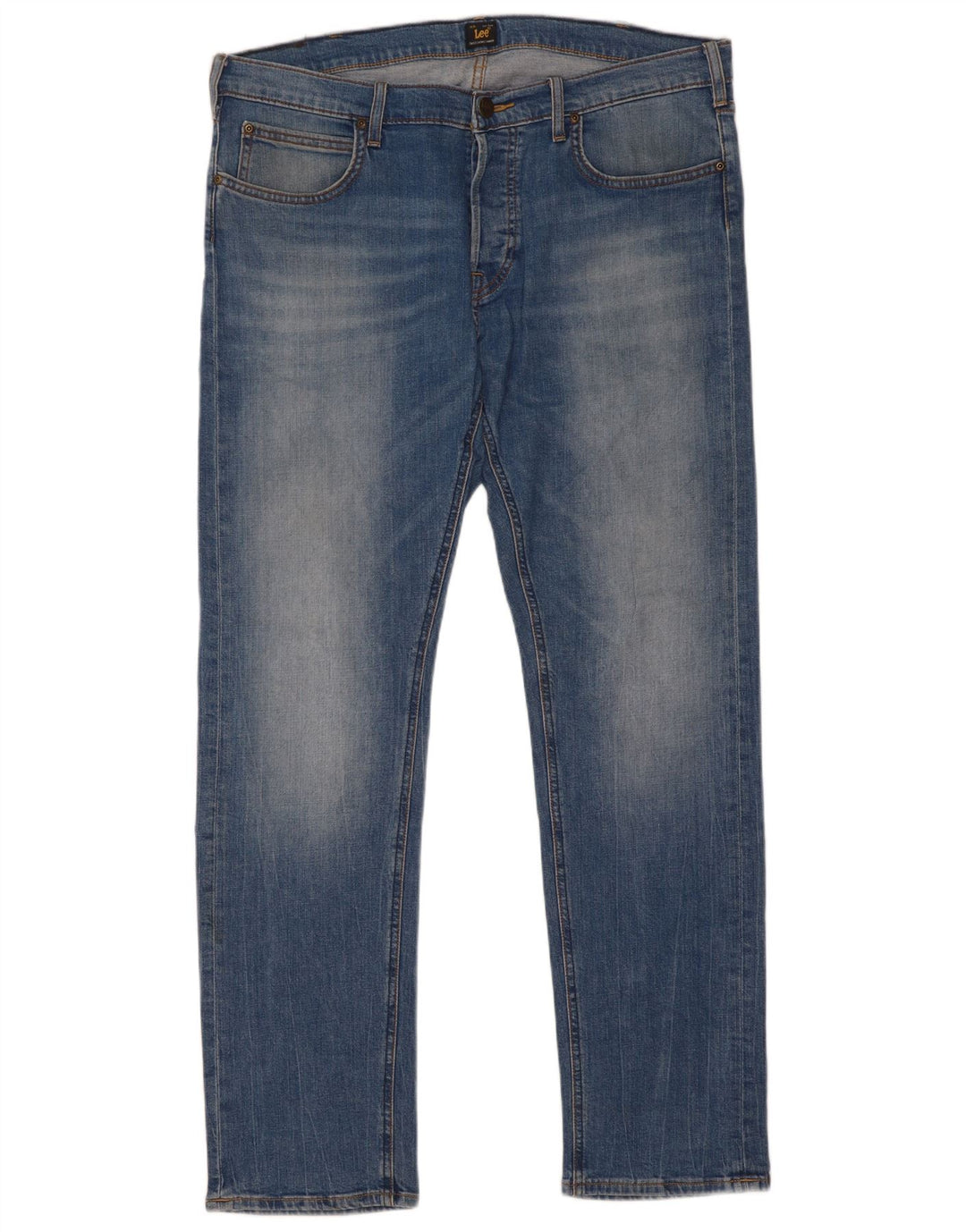 Lee Herren Daren Slim Jeans W36 L32 Blaue Baumwolle