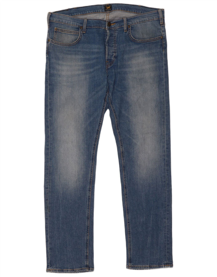 Lee Herren Daren Slim Jeans W36 L32 Blaue Baumwolle