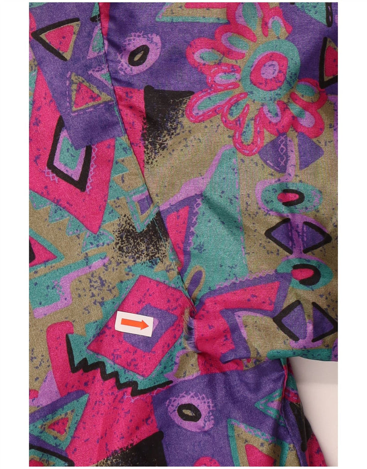 VINTAGE Windjacke für Mädchen mit Kapuze, 15–16 Jahre, mehrfarbig, geometrisch