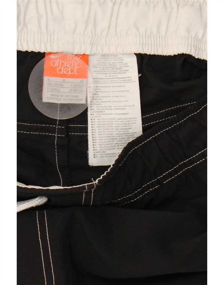 Nike Herren-Badeshorts, groß, schwarzes Colourblock-Polyester