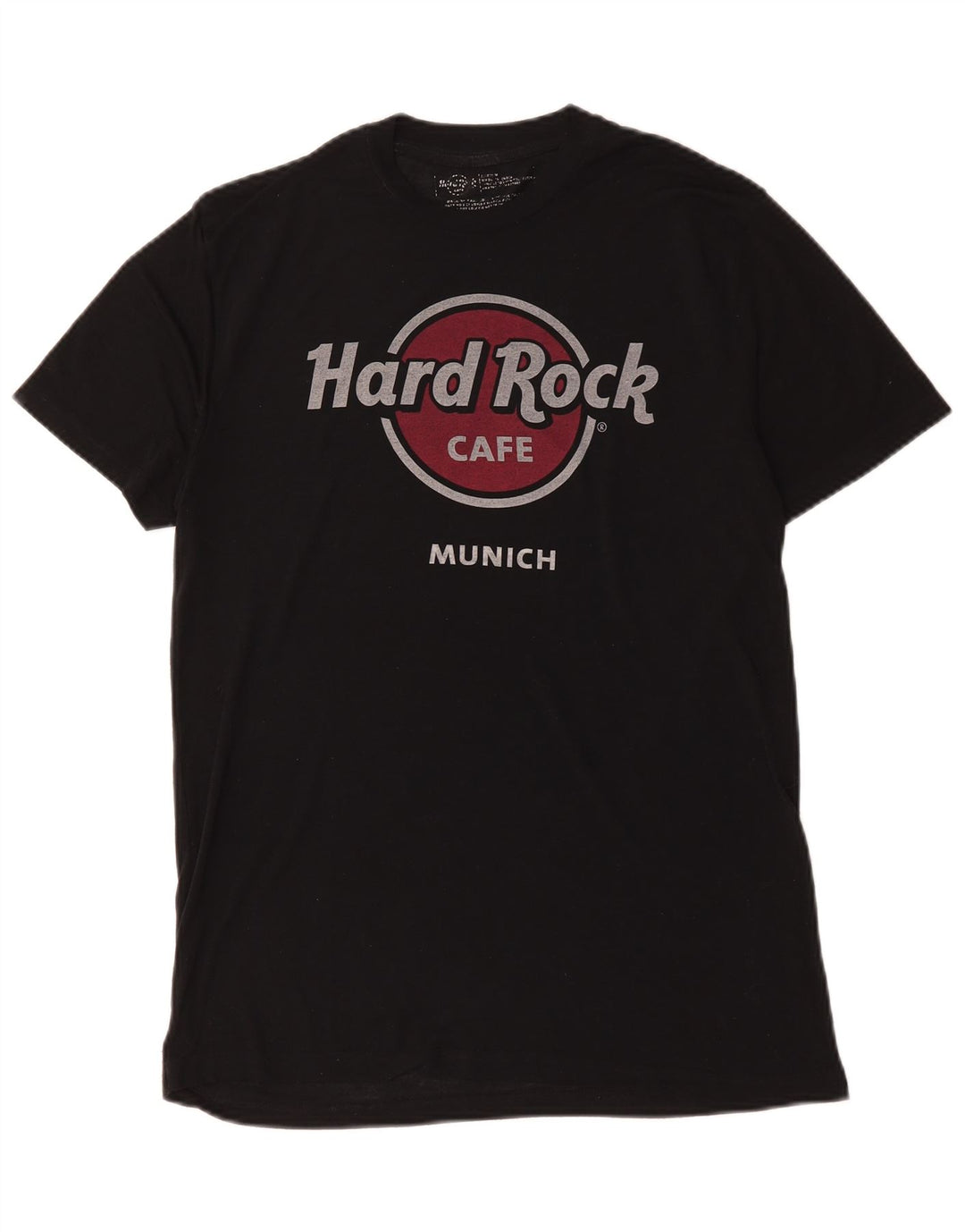 Hard Rock Cafe Herren Munich Graphic T-Shirt Top Medium Schwarz