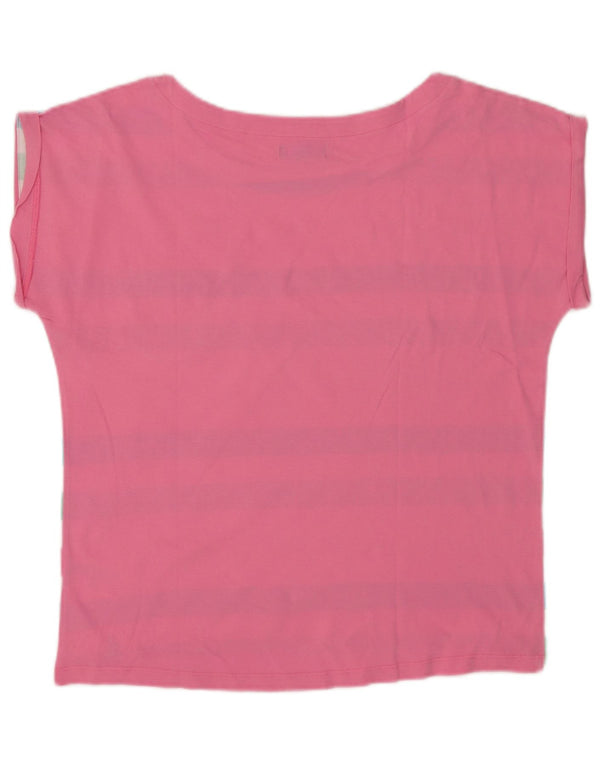 Best Company Womens T-Shirt Top UK 16 Large Multicoloured Striped Cotton