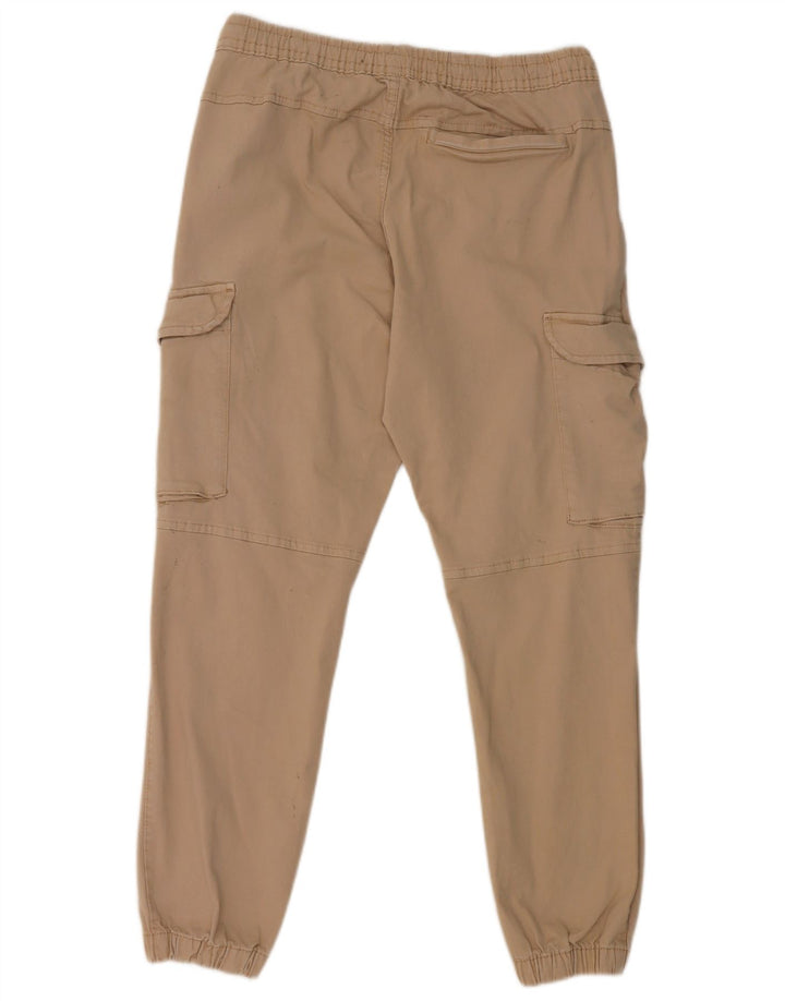 Zara Herren-Jogginghose, Cargohose, Größe M, W31, L27, Grau, Baumwolle
