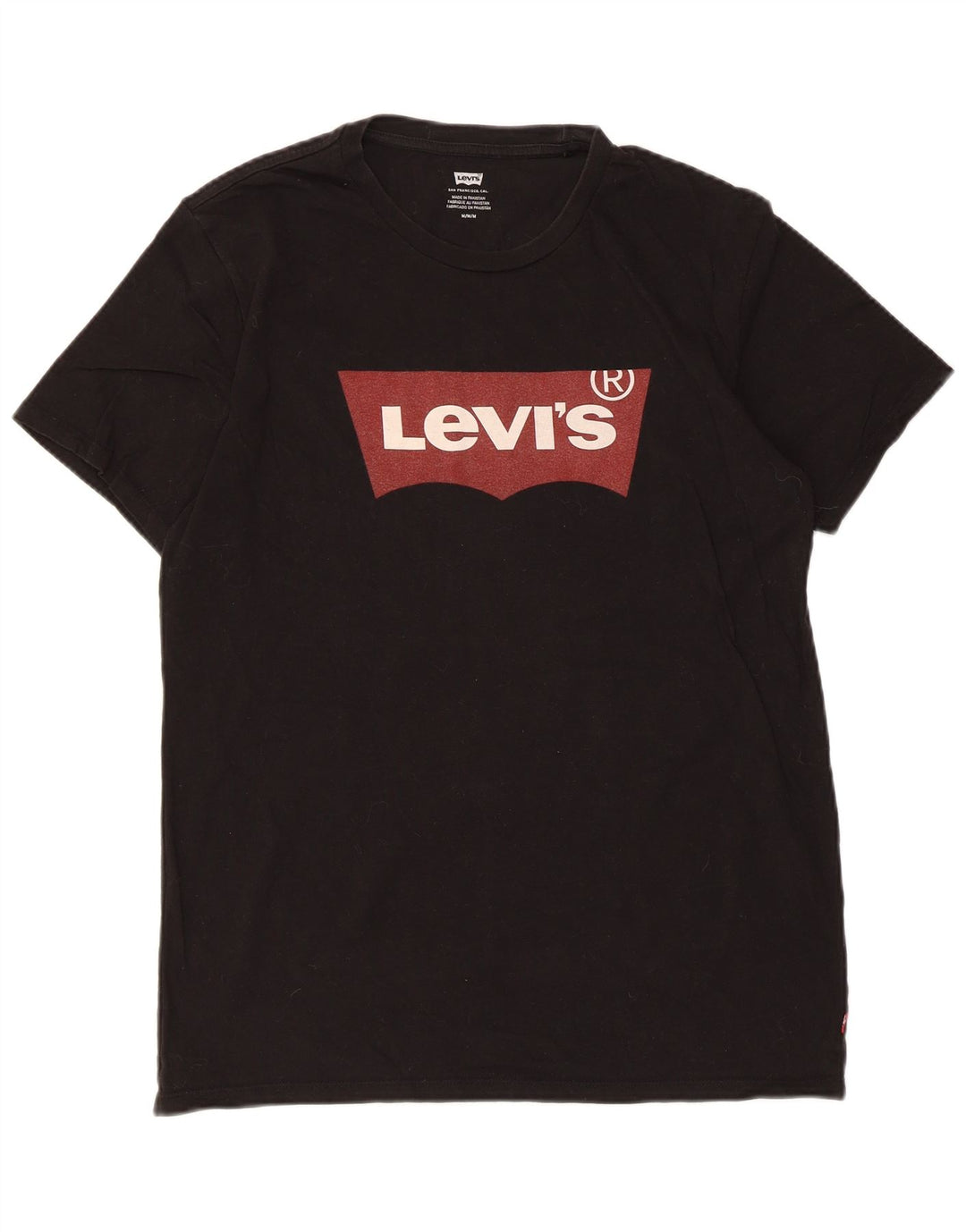 Levi's Herren-T-Shirt mit Grafik, mittelschwarze Baumwolle