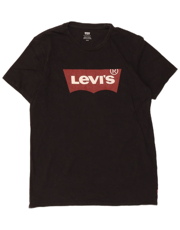 Levi's Herren-T-Shirt mit Grafik, mittelschwarze Baumwolle