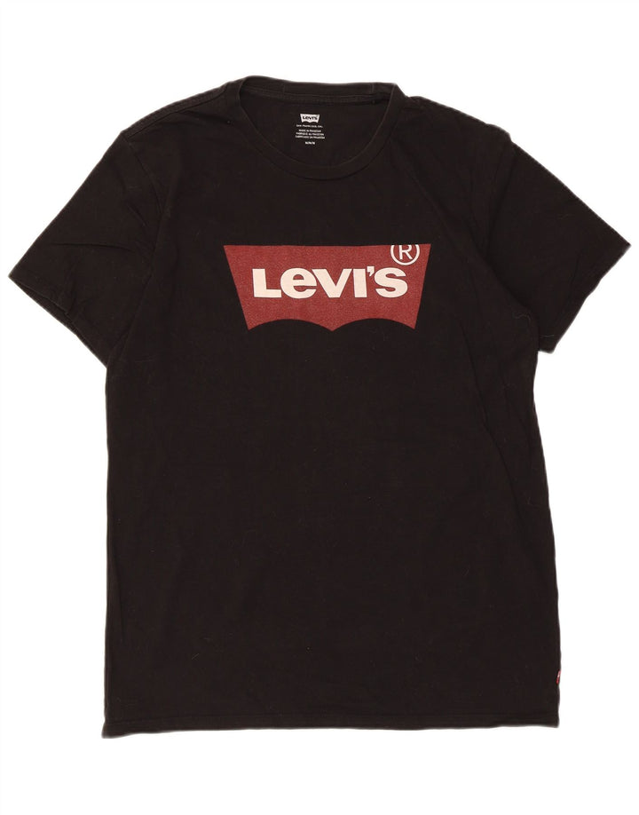 Levi's Herren-T-Shirt mit Grafik, mittelschwarze Baumwolle