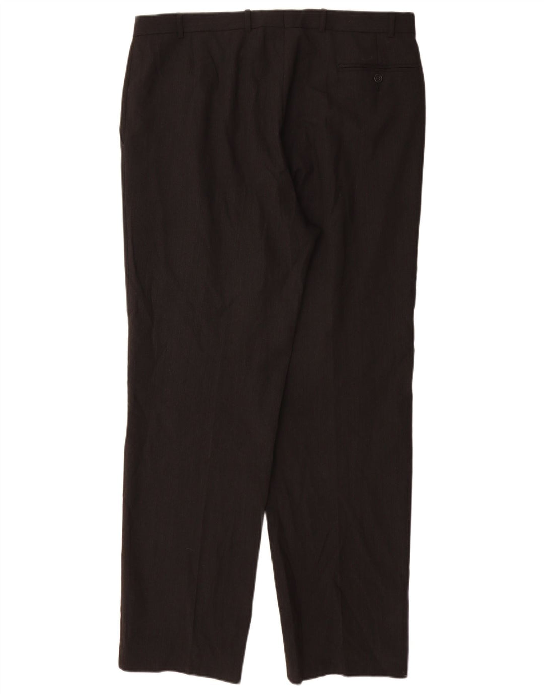 Marks & Spencer Herren-Anzughose mit Pegged-Anzug, W36, L32, schwarzes Polyester