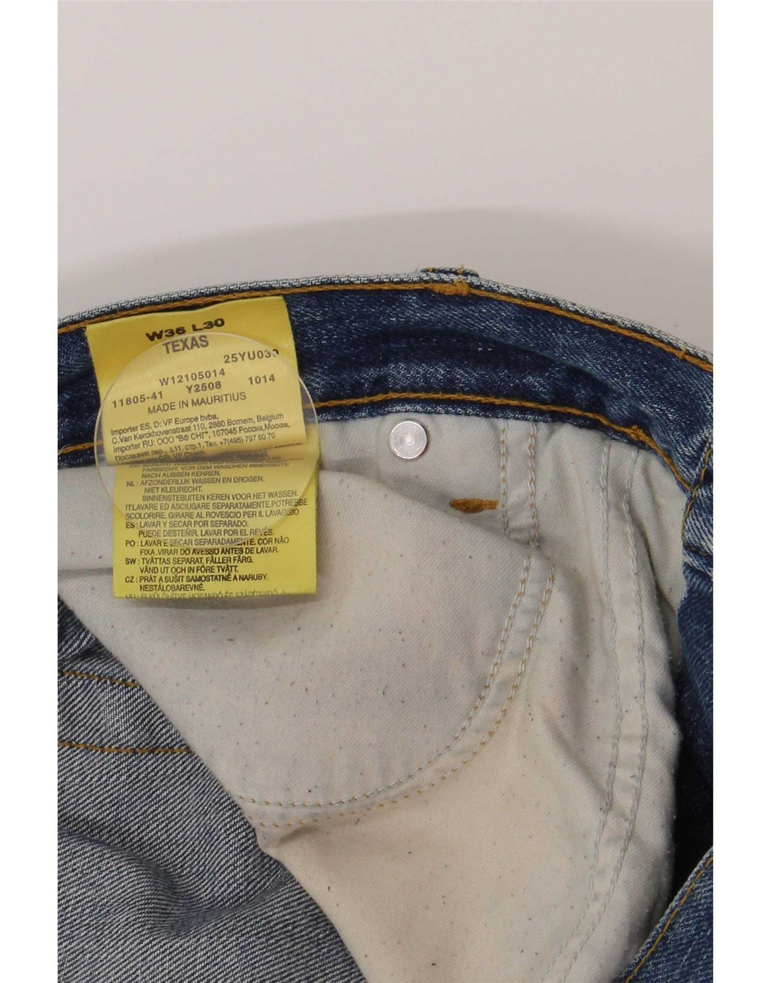 Wrangler Herren Texas Regular Straight Jeans W36 L30 Blaue Baumwolle