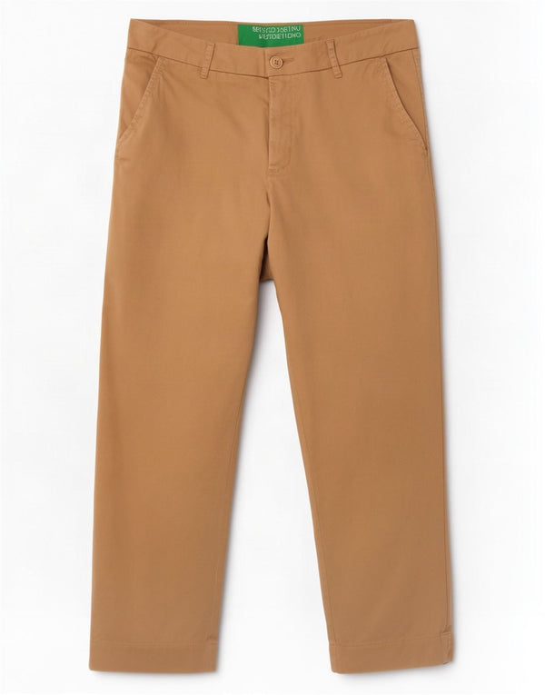 Benetton Damen Kurze Hose W30 L23 Beige