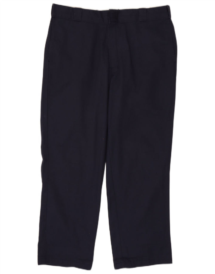 Dickies Gerade Herren-Chinohose W38 L30 Marineblaues Polyester