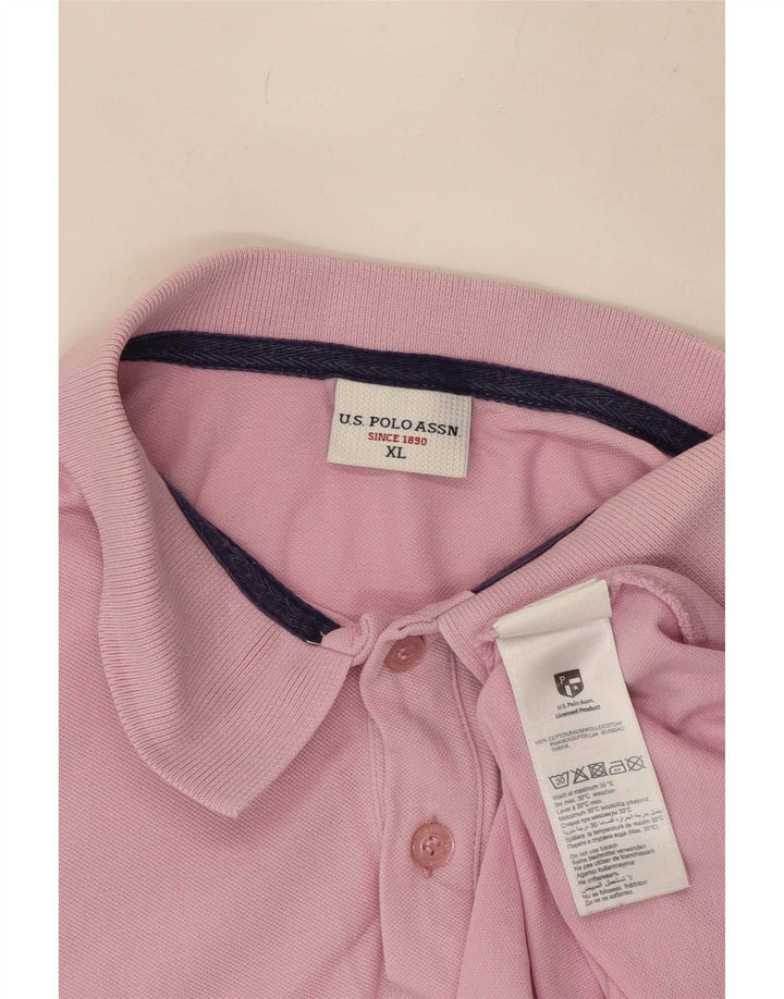 U.S. Polo Assn. Herrenhemd XL aus rosa Baumwolle