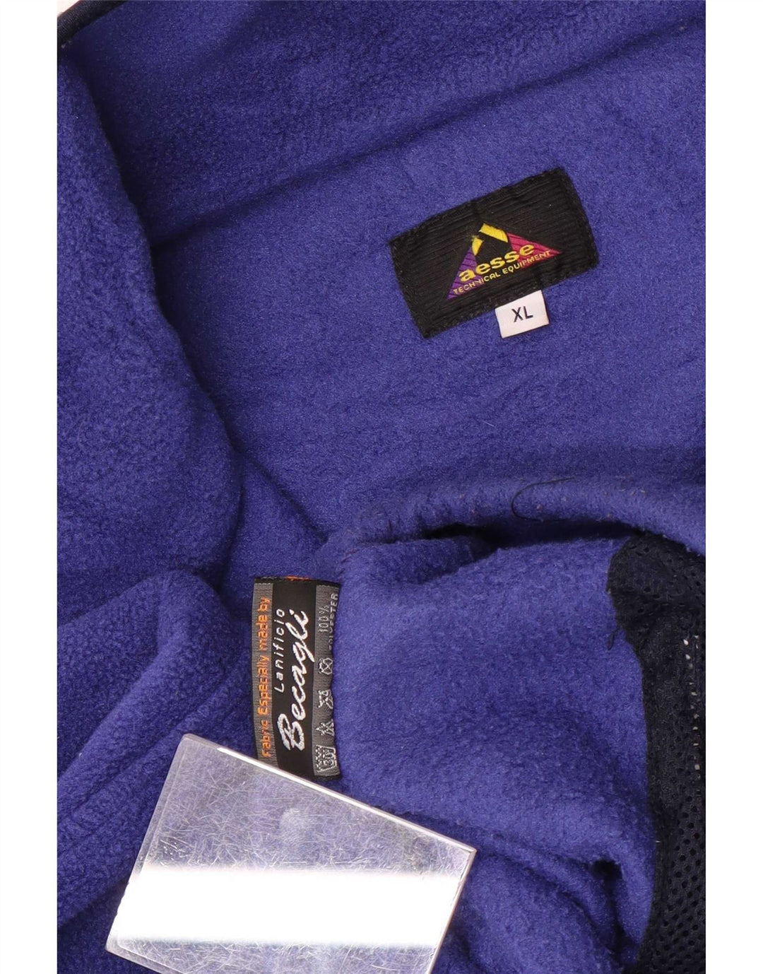 Aesse Herren-Fleecepullover mit Reißverschluss, XL, Blau, Polyester