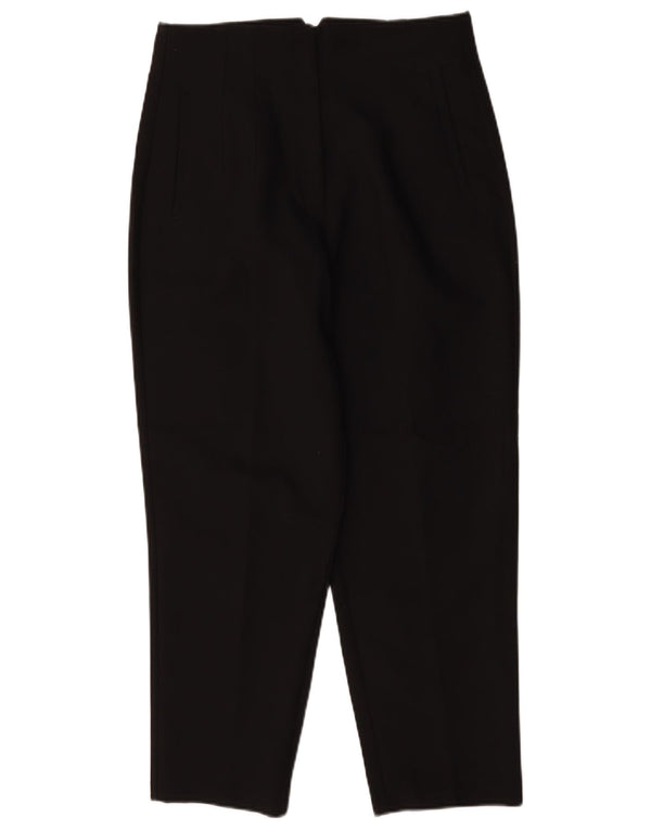 Zara Damen Tapered Casual-Hose, Größe L, W30, L26, Schwarz