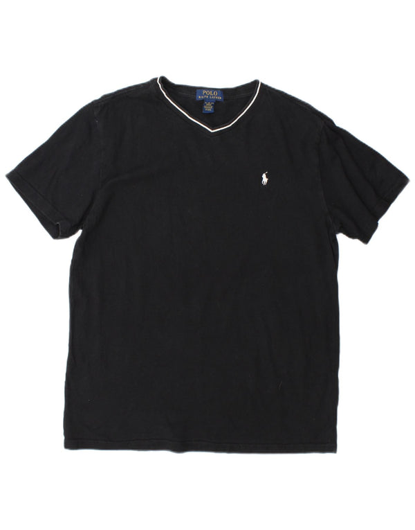 Polo Ralph Lauren T-Shirt für Jungen, 15–16 Jahre, XL, schwarze Baumwolle