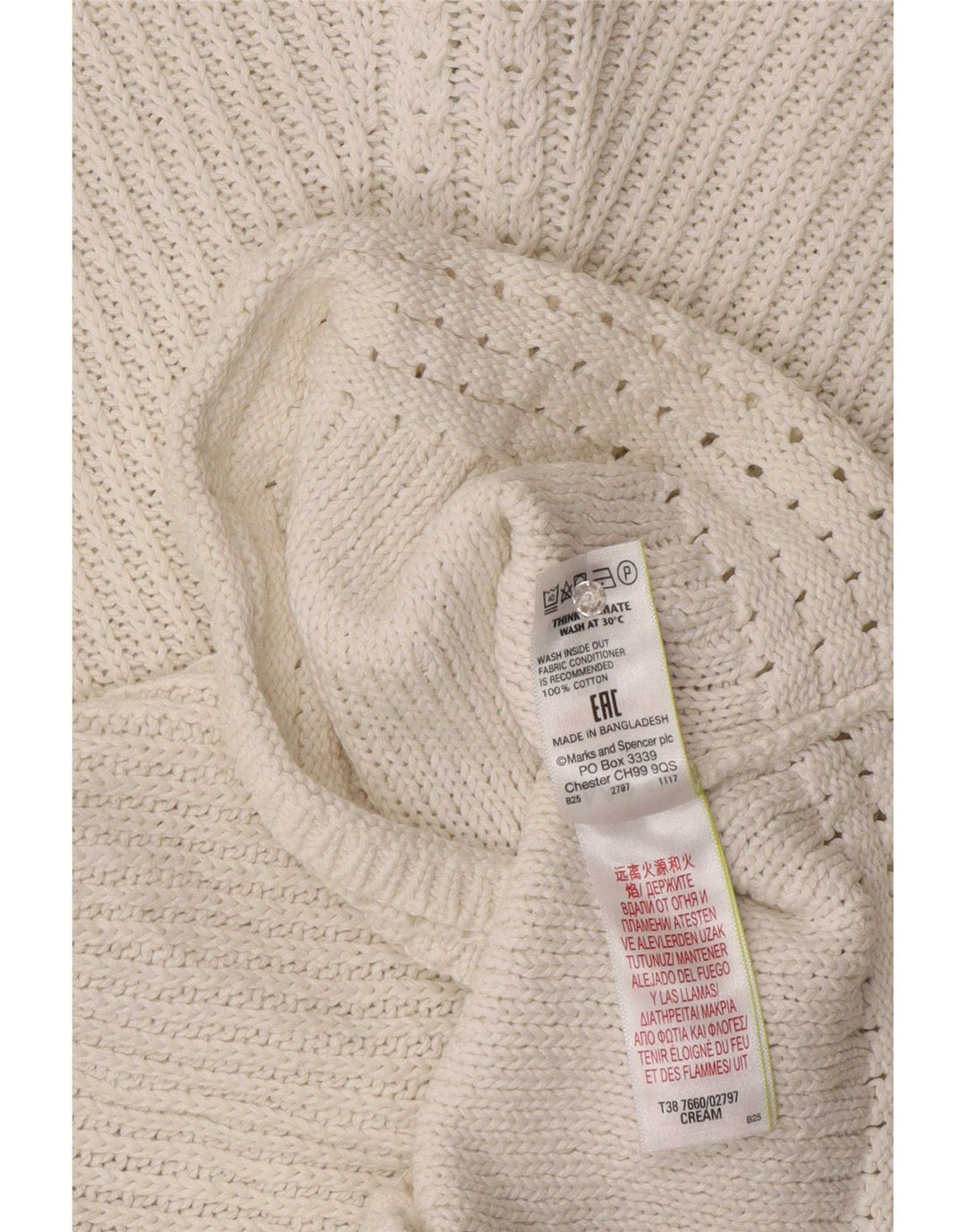 Marks & Spencer Damen-Pullover mit U-Boot-Ausschnitt, Gr. 14, Mittel, gebrochenes Weiß