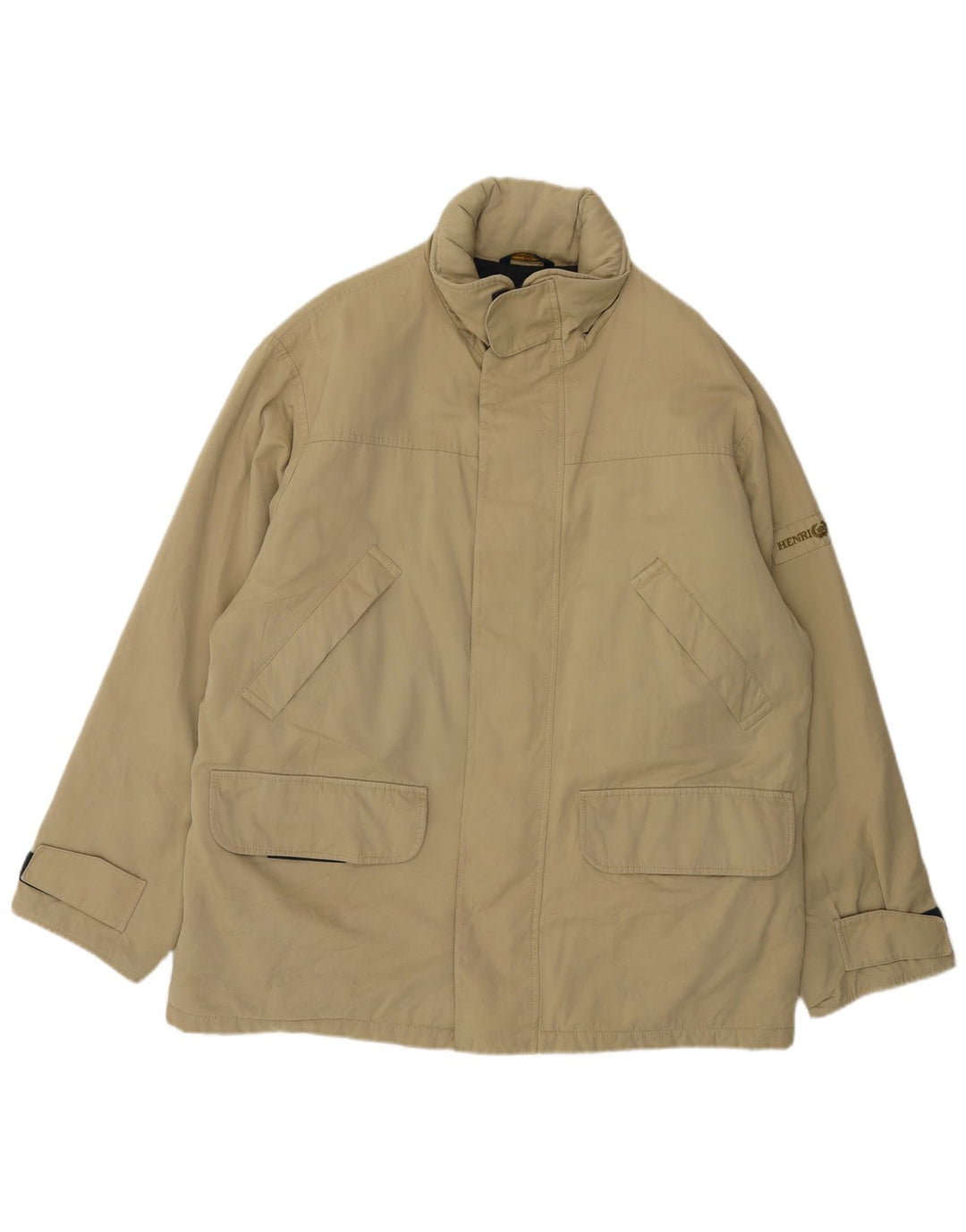 Henri Lloyd Herren-Utility-Jacke UK 40 Große grüne Baumwolle