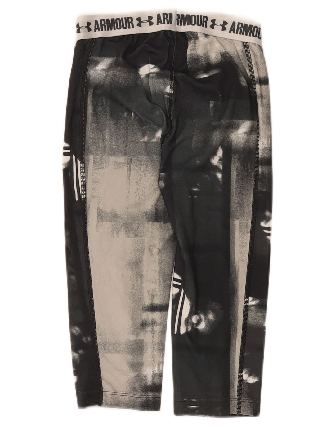 UNDER ARMOUR Capri-Leggings mit Grafik für Mädchen, 7–8 Jahre, Grau, Batikfärbung