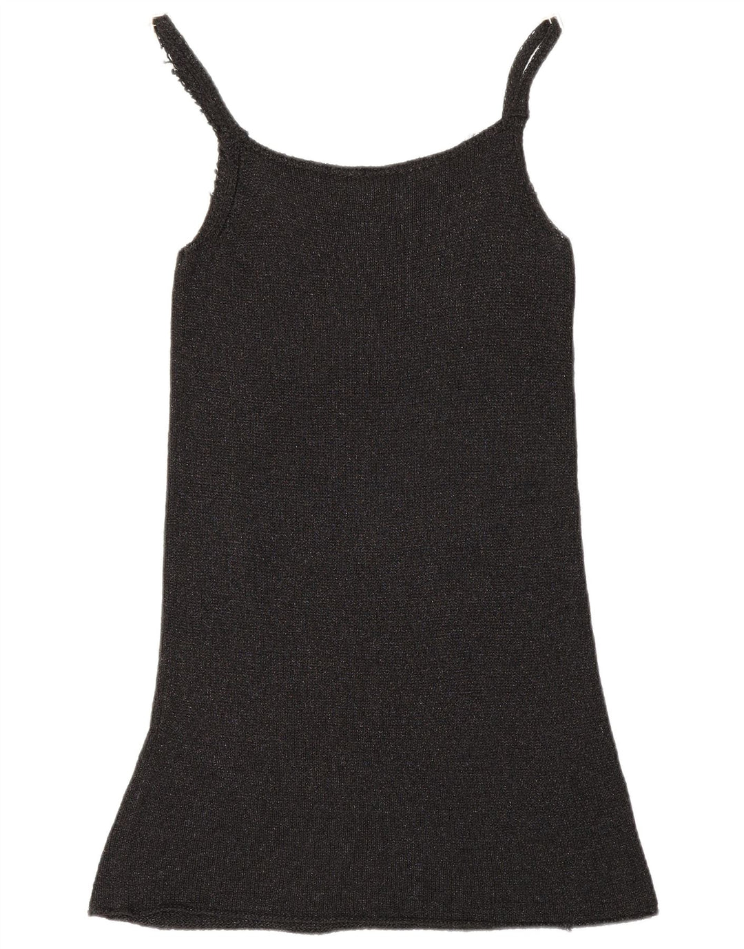 Benetton Damen Slip-Kleid UK 10 Small Schwarz