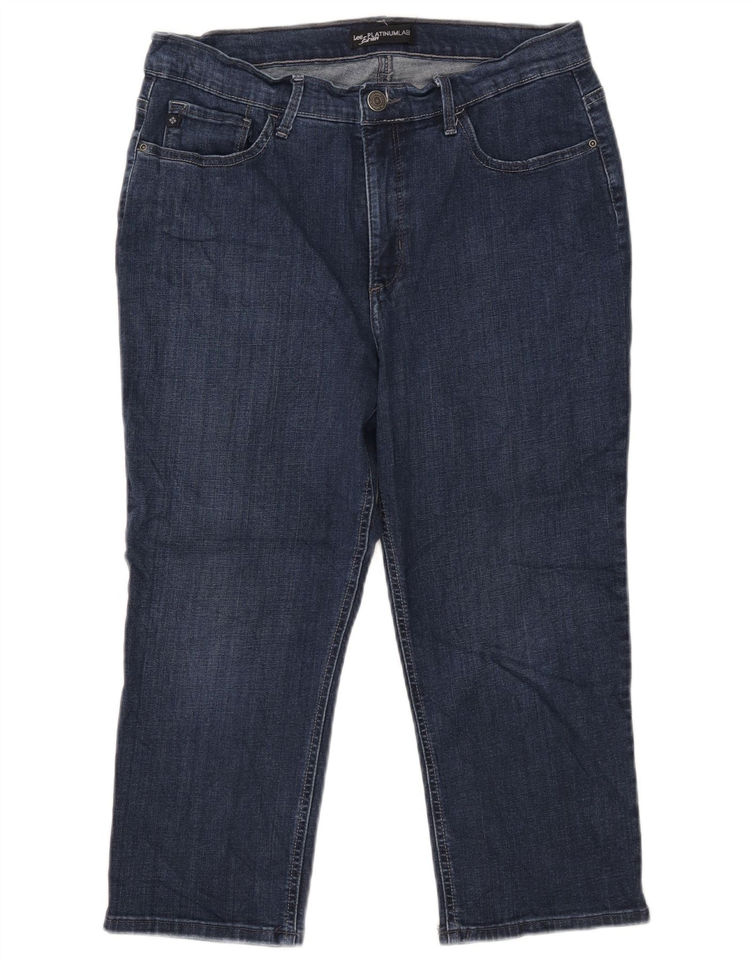 LEE Damen Platinum Label Capri-Jeans W34 L21 Marineblau