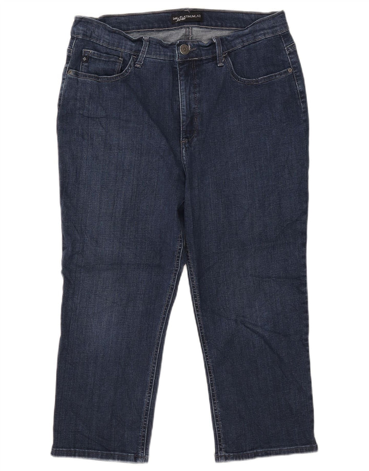 LEE Damen Platinum Label Capri-Jeans W34 L21 Marineblau