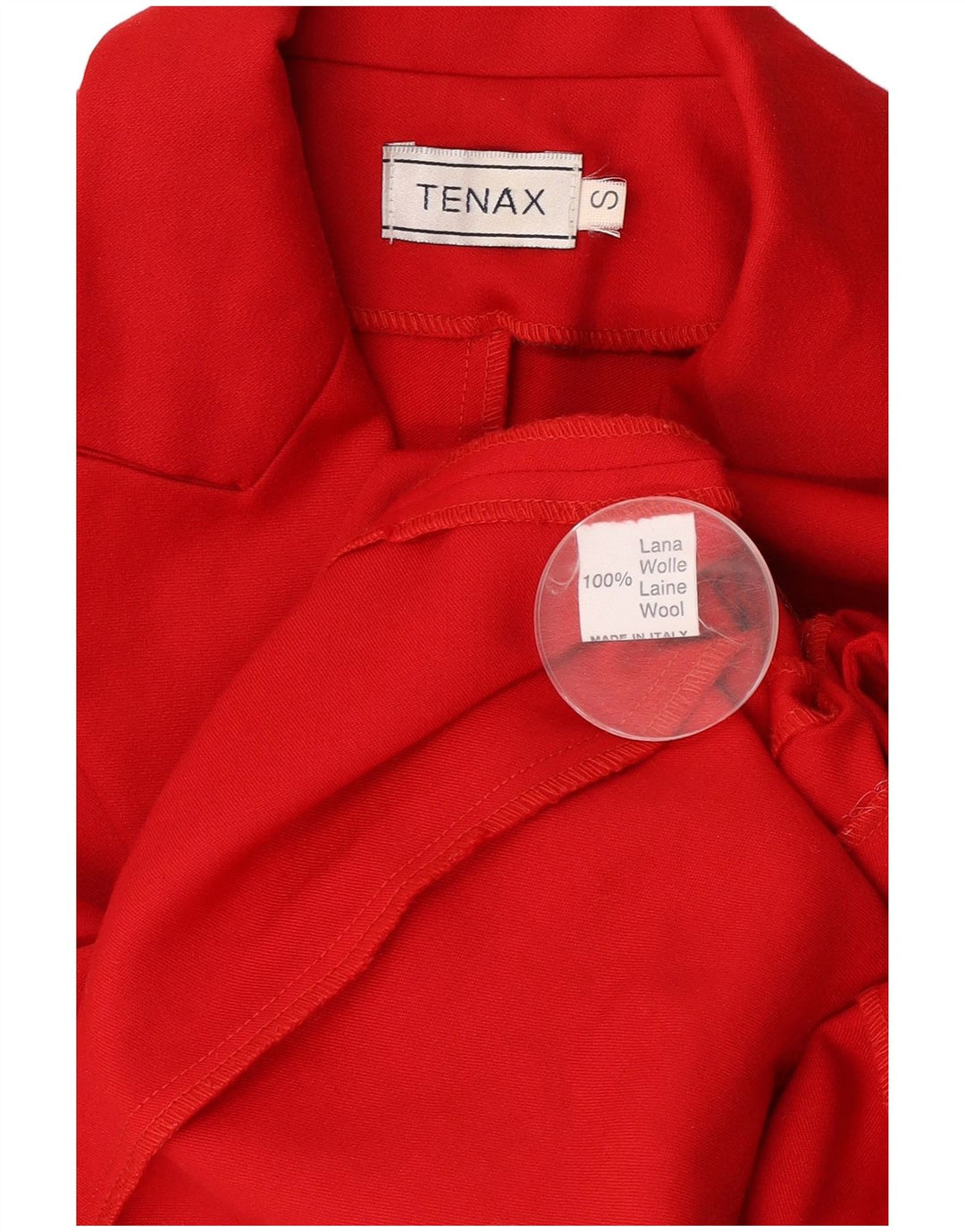 Tenax Damen Langarm-Etuikleid UK 10 Small Rote Wolle