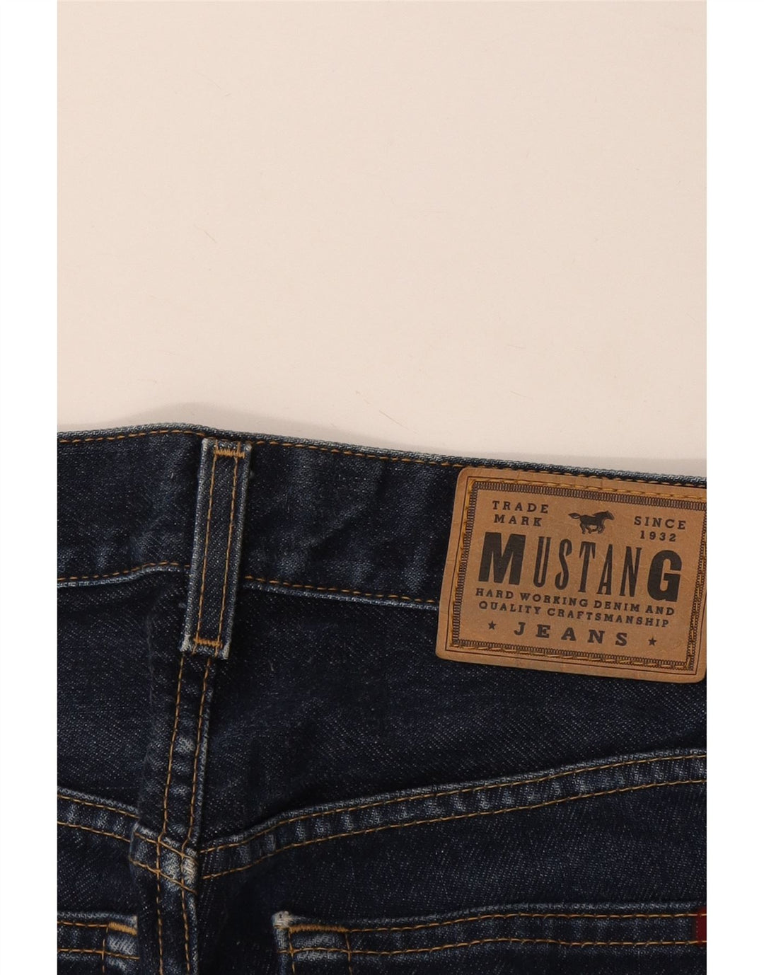 Mustang Herren Straight Jeans W28 L30 Marineblau